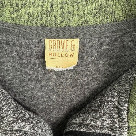 Grove & Hollow Men’s Gray 1/4 Zip Pullover Sweater | Size S - Picture 3 of 9